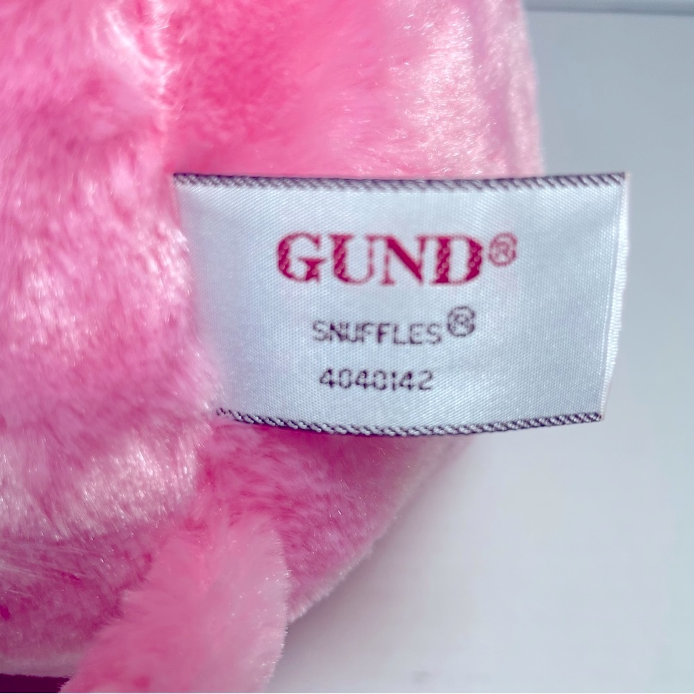 BNWT GUND SNUFFLES Adorable Bright Pink NEVER THRIFTED - Picture 6 of 14